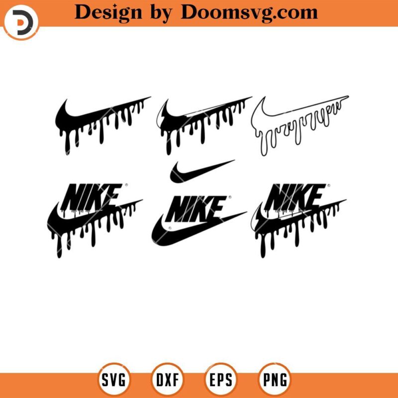 Dripping Nike Logo SVG Fashion Brand Sport SVG Doomsvg