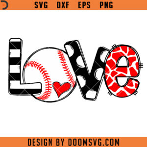 Baseball Love SVG, For the Love of The Game Sport SVG