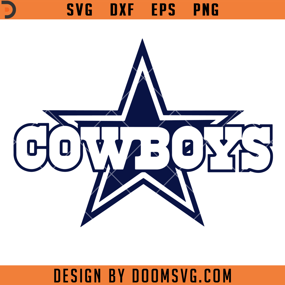 Dallas Cowboys Tongue Logo SVG, Dallas Cowboys SVG, NFL Football Team ...
