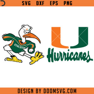 Miami Hurricanes SVG, Football SVG, Sport SVG