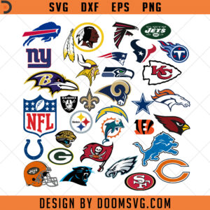 NFL Teams SVG, Sport Team Logo Svg Eps Png Dxf