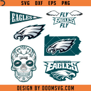 Philadelphia Eagles SVG, NFL Team, Skull Sport SVG