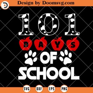 101 Days Of School Dalmation SVG, Teacher SVG