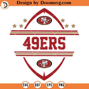 49ers Ball Name SVG, San Francisco 49ers SVG, NFL Football Team SVG Files For Cricut