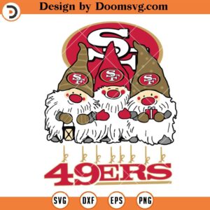 49ers Gnomies SVG, San Francisco 49ers SVG, NFL Football Team SVG Files For Cricut