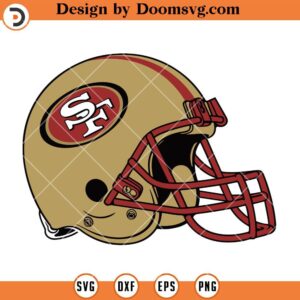 49ers Helmet SVG, San Francisco 49ers SVG, NFL Football Team SVG Files For Cricut