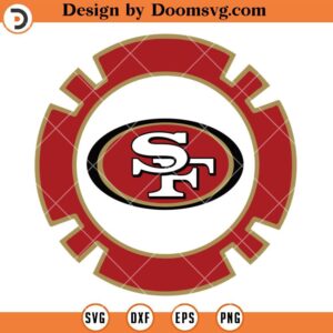 49ers Logo Circle SVG, San Francisco 49ers SVG, NFL Football Team SVG Files For Cricut