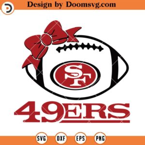 49ers Sister Ball SVG, San Francisco 49ers SVG, NFL Football Team SVG Files For Cricut