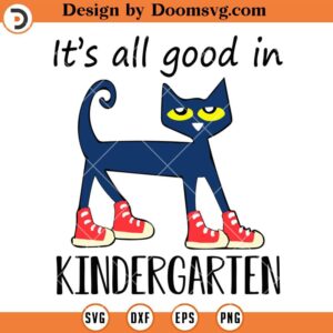 All good In kindergarten SVG, Teacher Life SVG, Kindergarten Teacher SVG