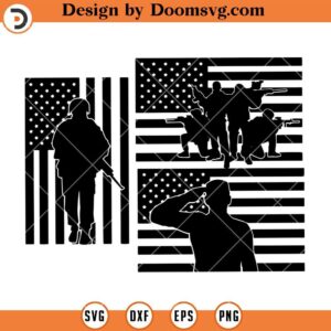 American Veteran Flag SVG, Usa Army SVG, Military SVG, Soldier SVG