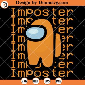Among Us Impostor Orange SVG, Funny Video Game SVG