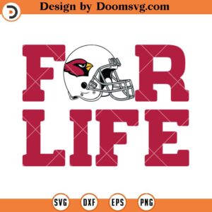 Arizona Cardinals For Life SVG, Arizona Cardinals SVG, NFL Football Team Sport SVG