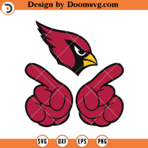 Arizona Cardinals Hands SVG, Cardinals SVG, NFL Football Team Sport SVG