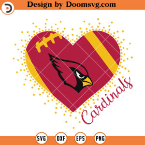 Arizona Cardinals SVG ,Arizona Cardinals Heart SVG, Football SVG