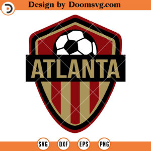 Atlanta Logo SVG, Atlanta United FC SVG, Soccer Design Shirt SVG