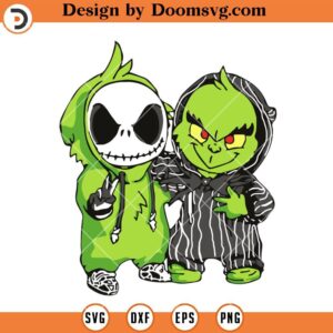 Baby Jack Skellington And Grinch SVG, Friends Disney SVG Files For Cricut