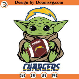 Baby Yoda Los Angeles Chargers SVG, NFL Football SVG