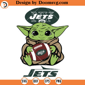 Baby Yoda New York Jets SVG, Football Team SVG Files For Cricut