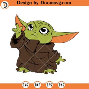 Baby Yoda SVG, Mandalorian Star Wars Disney SVG Files For Cricut