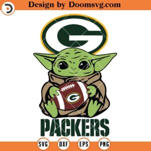 Baby Yoda Star Wars Packers SVG, Green Bay Packers SVG, NFL Team SVG, Football SVG