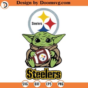 Baby Yoda Steelers SVG, Pittsburgh Steelers SVG, Football SVG, Steelers SVG