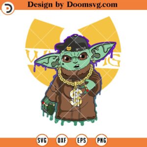 Baby Yoda Wu Tang SVG, Star Wars Hiphop SVG
