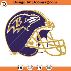 Baltimore Ravens SVG, Football Helmet SVG, Football SVG Files For Cricut