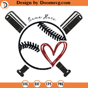 Baseball SVG With Name, Baseball Mom SVG