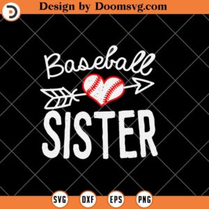 Baseball Sister SVG, Game Day SVG, Sister SVG