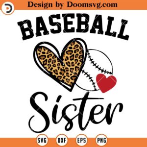 Baseball Sister SVG, Baseball SVG, Sister SVG