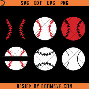 Baseball Stitches SVG, Baseball Silhouette SVG