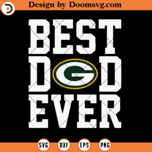 Best Dad Ever Packers SVG, Green Bay Packers SVG, Football SVG, NFL Team SVG