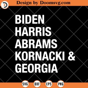 Biden Harris Abrams Kornacki And Georgia SVG, Political SVG Party