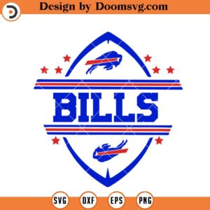 Buffalo Bills SVG, Bills Ball Name Logo SVG, NFL Football SVG