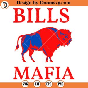 Buffalo Bills SVG, Bills Mafia SVG, NFL Football Team SVG