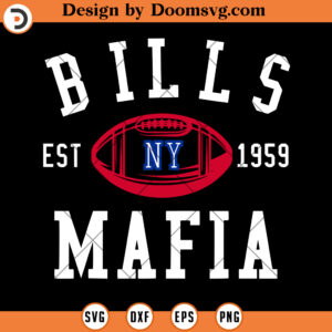 Bills Mafia SVG, Buffalo Bills Rugby SVG, EST NY 1959