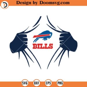 Bills Superhero Logo SVG, Buffalo Bills SVG, NFL Football SVG