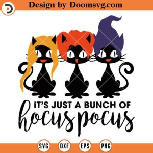 Black Cat Pumpkin Bat Tree Silhouette SVG, Halloween SVG