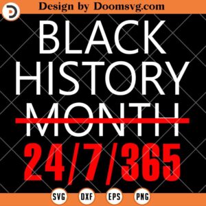 Black History Everyday SVG, Melanin Black People SVG