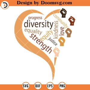 Black History SVG, Racial Diversity SVG, Equality SVG