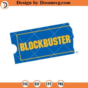 Blockbuster Ticket SVG, Dungeons And Dragons SVG, DnD Silhouette