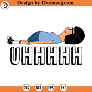 Bobs Burgers Uhhh Tina Lying On Floor SVG, Cartoon SVG