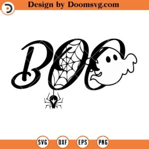 Boo SVG, Halloween Silhouette SVG