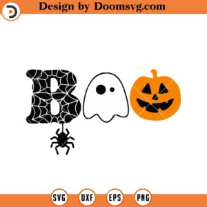 Boo SVG, Halloween SVG, Ghost SVG, Pumpkin SVG