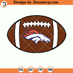 Denver Broncos SVG, Broncos Ball Logo SVG, NFL Football SVG