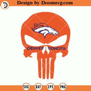Denver Broncos SVG, Broncos Skull Logo SVG, NFL Football SVG