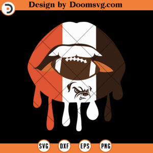 Browns Lips Logo SVG, Cleveland Browns SVG, NFL Football Team Sport SVG