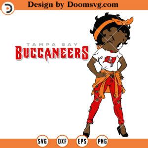 Tampa Bay Buccaneers SVG, Buccaneers Black Girl SVG, NFL Football Team SVG