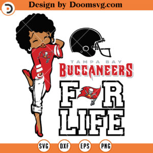 Tampa Bay Buccaneers SVG, Buccaneers Black Girl SVG, NFL Football Team SVG