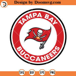 Tampa Bay Buccaneers SVG, Buccaneers Logo Cirle SVG, NFL Football Team SVG